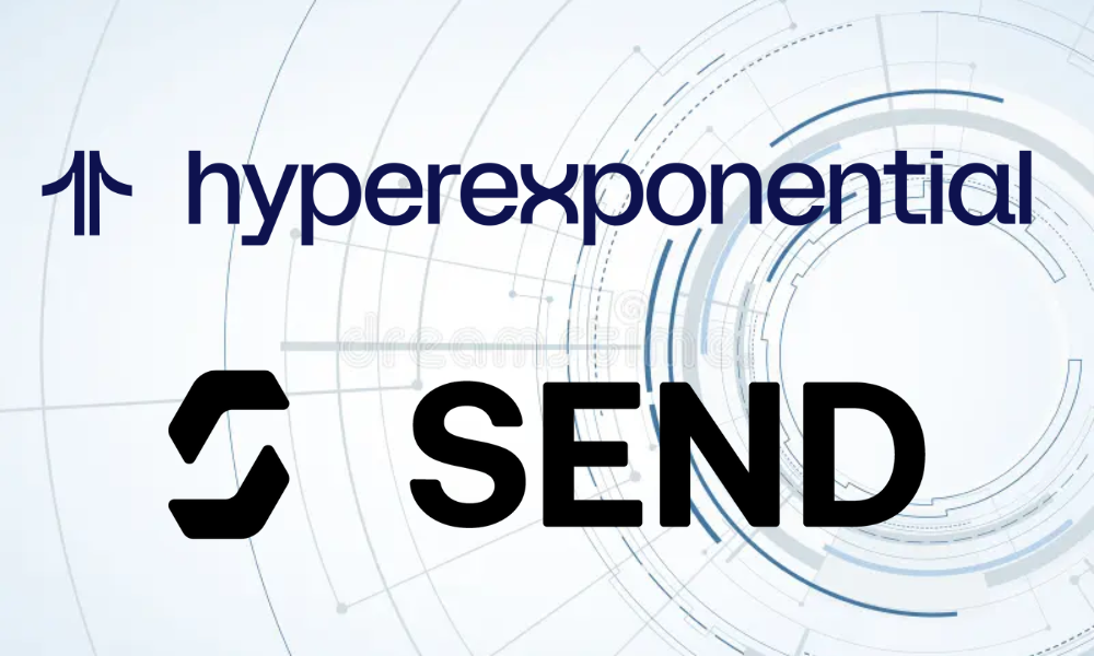 hyperexponential and Send Announce Partnership